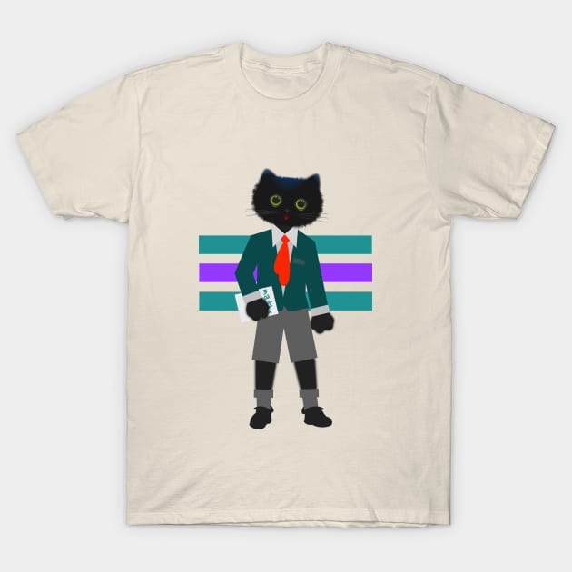 Kit cat # 54. T-Shirt by Beta Volantis